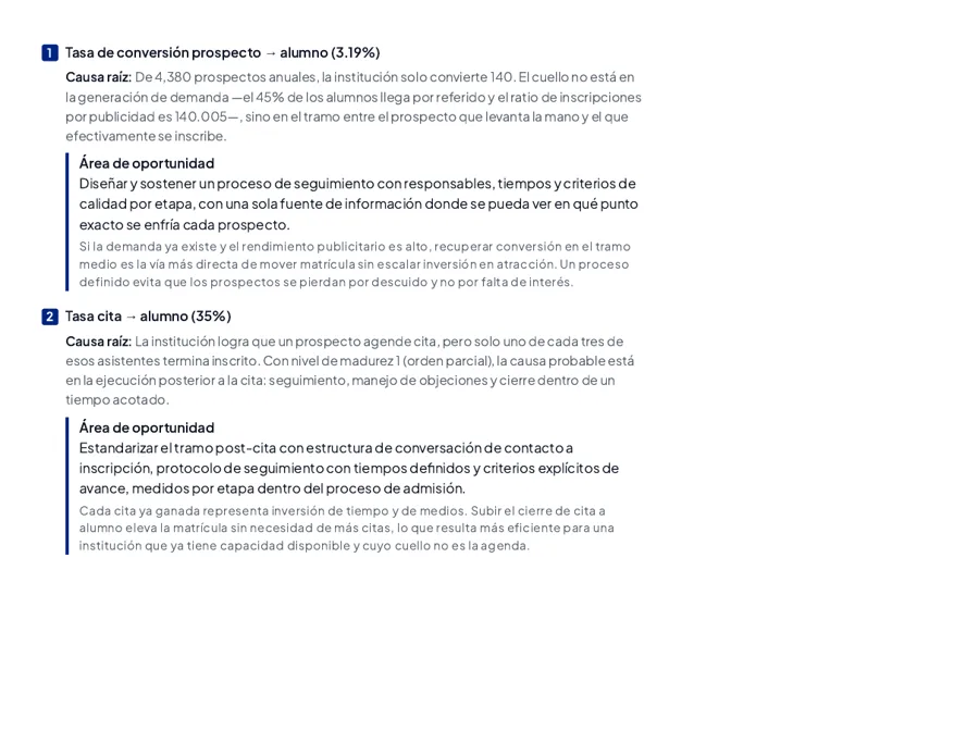 Página 10: análisis escrito