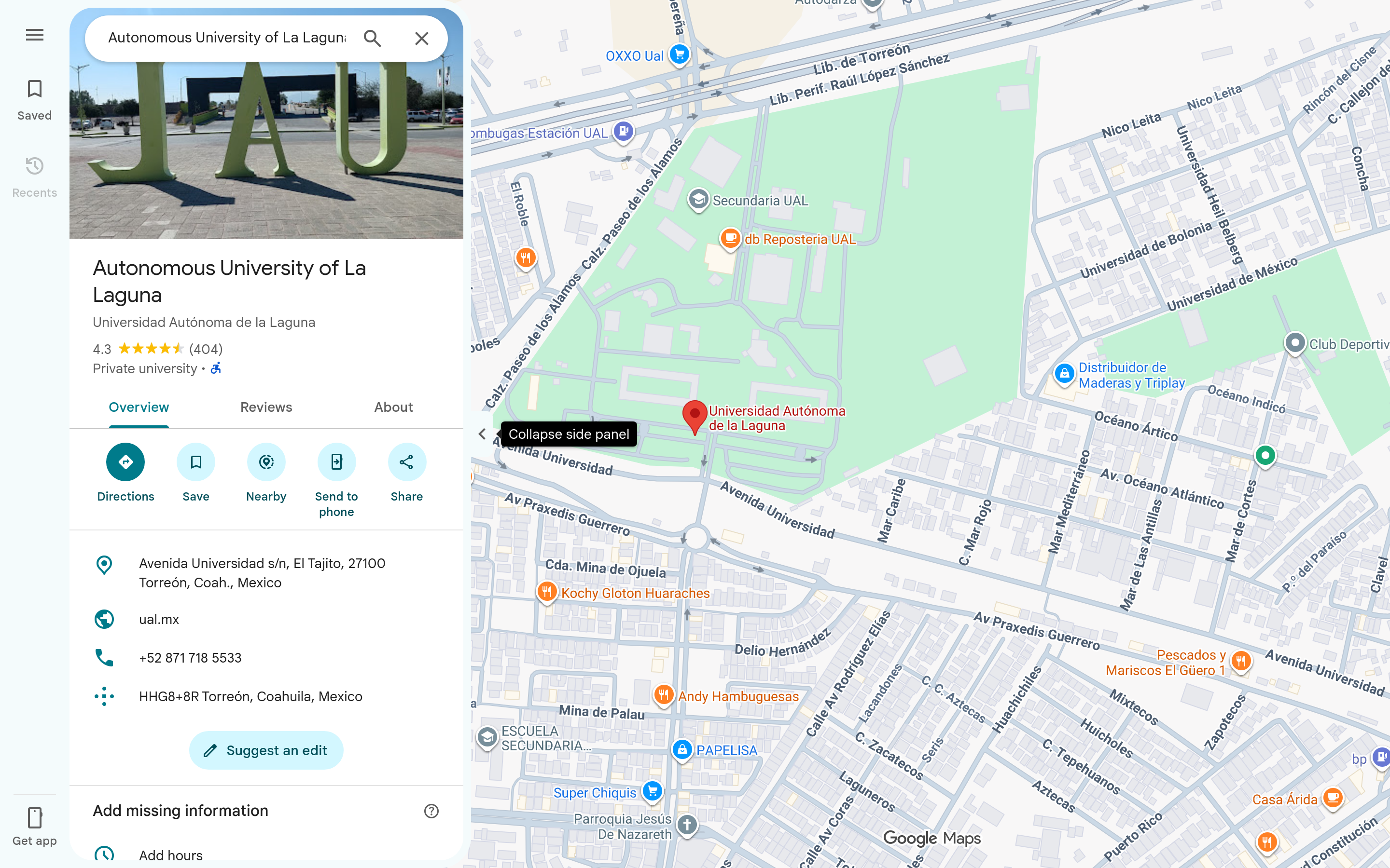 Capturado automáticamente de https://maps.google.com/?cid=6747499068809093152&g_mp=Cidnb29nbGUubWFwcy5wbGFjZXMudjEuUGxhY2VzLlNlYXJjaFRleHQQAhgEIAA