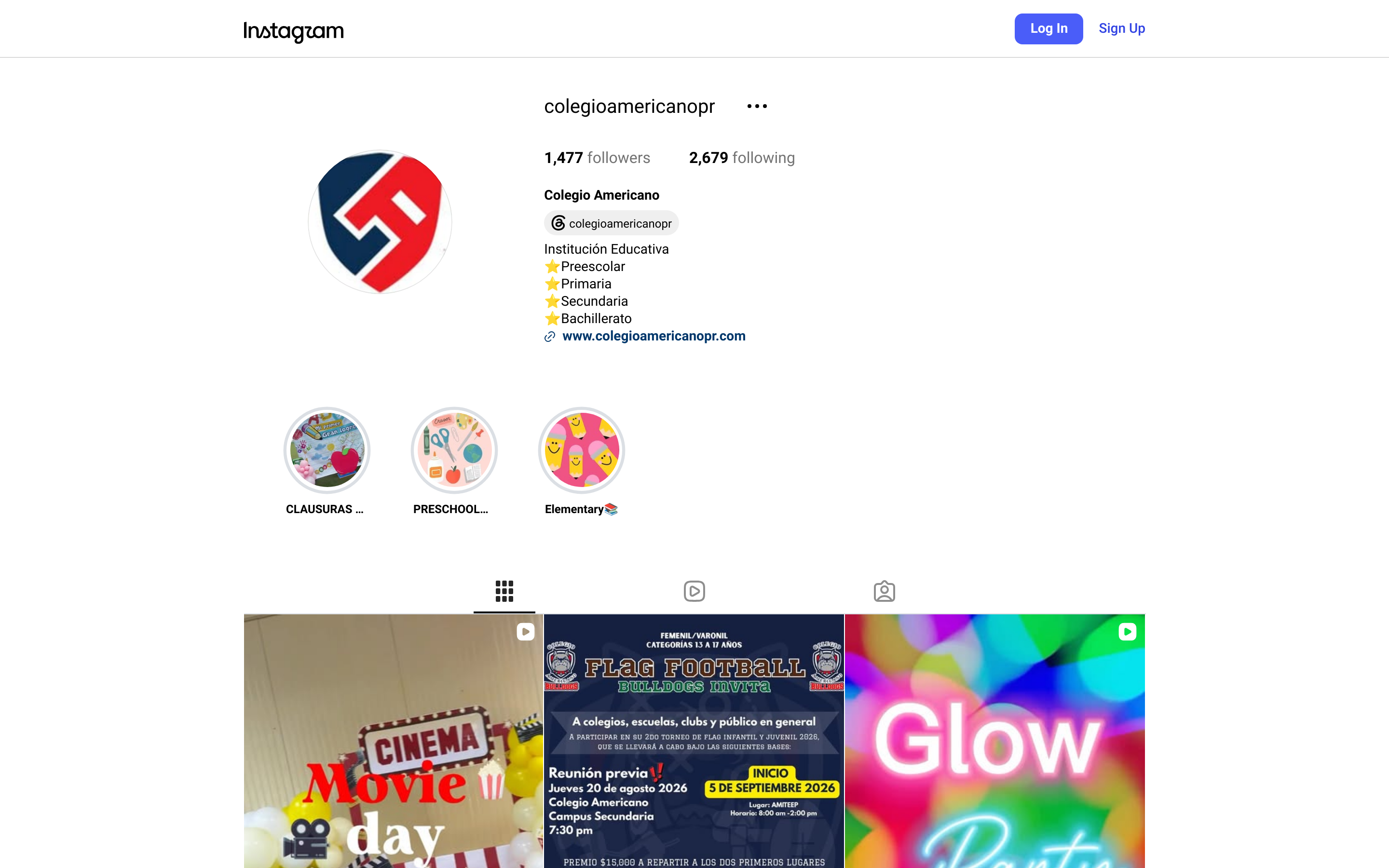 Capturado automáticamente de https://www.instagram.com/colegioamericanopr/