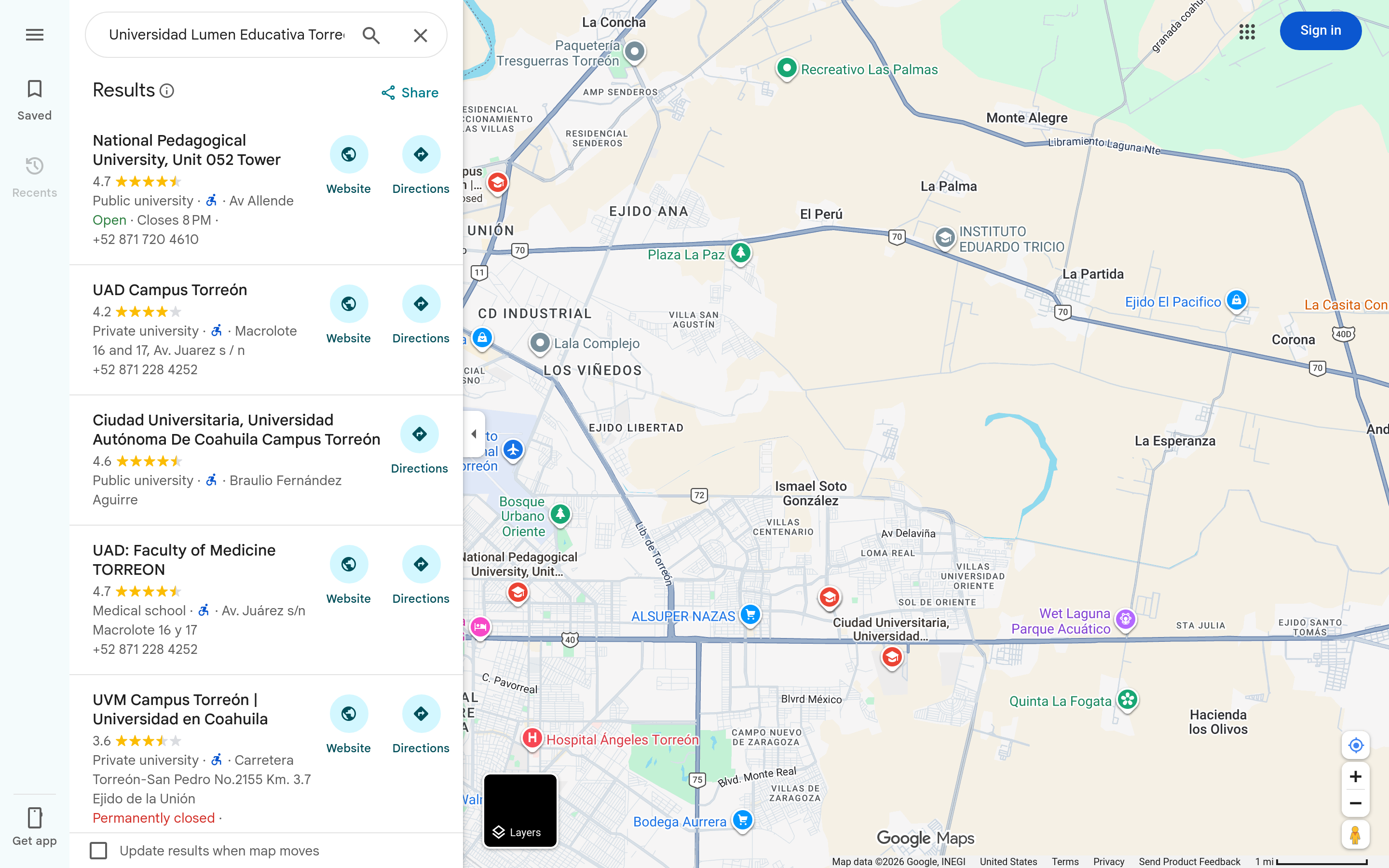 Capturado automáticamente de https://www.google.com/maps/search/?api=1&query=UNIVERSIDAD%20LUMEN%20EDUCATIVA%20Torre%C3%B3n
