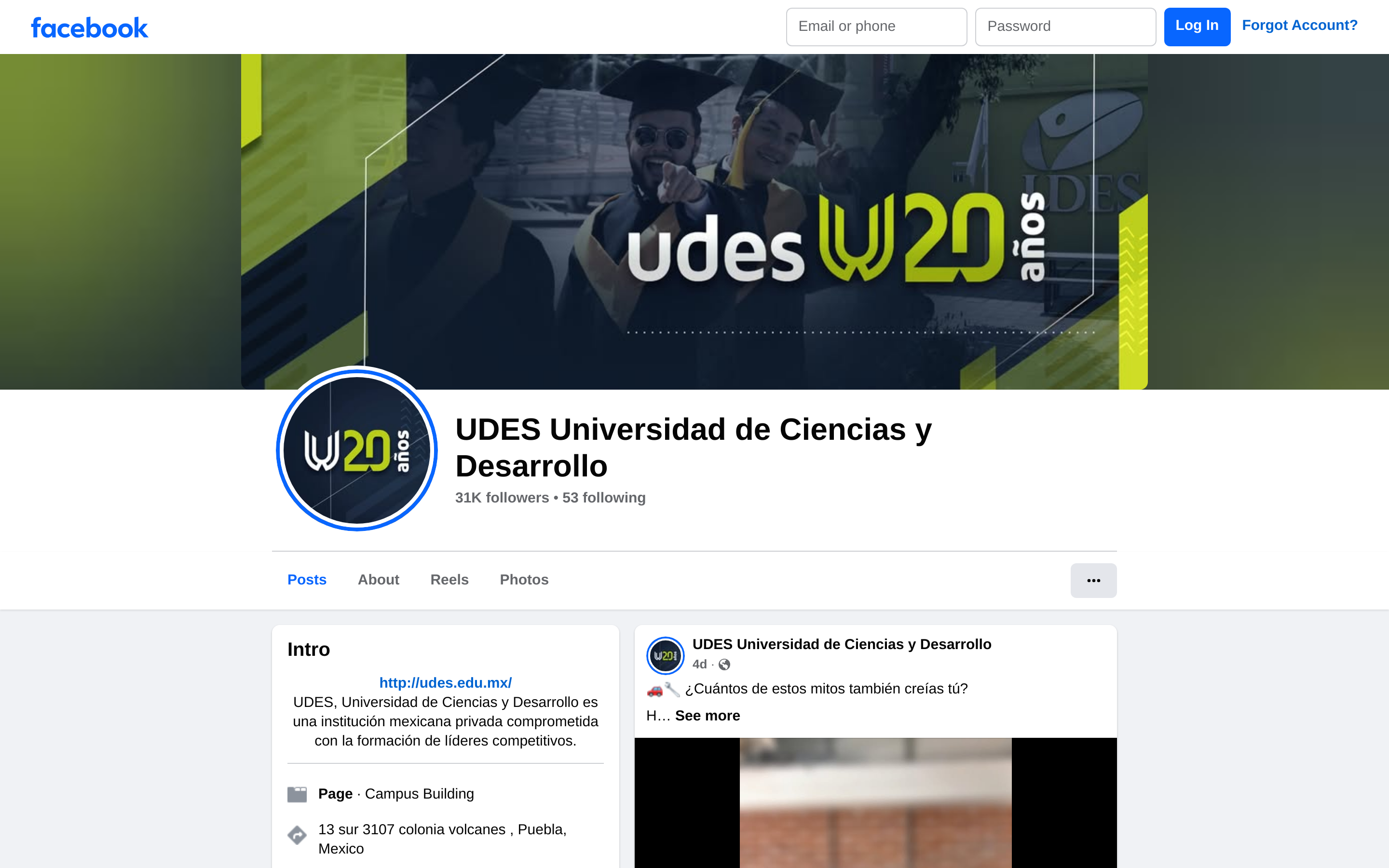 Capturado automáticamente de https://www.facebook.com/UDES.universidad