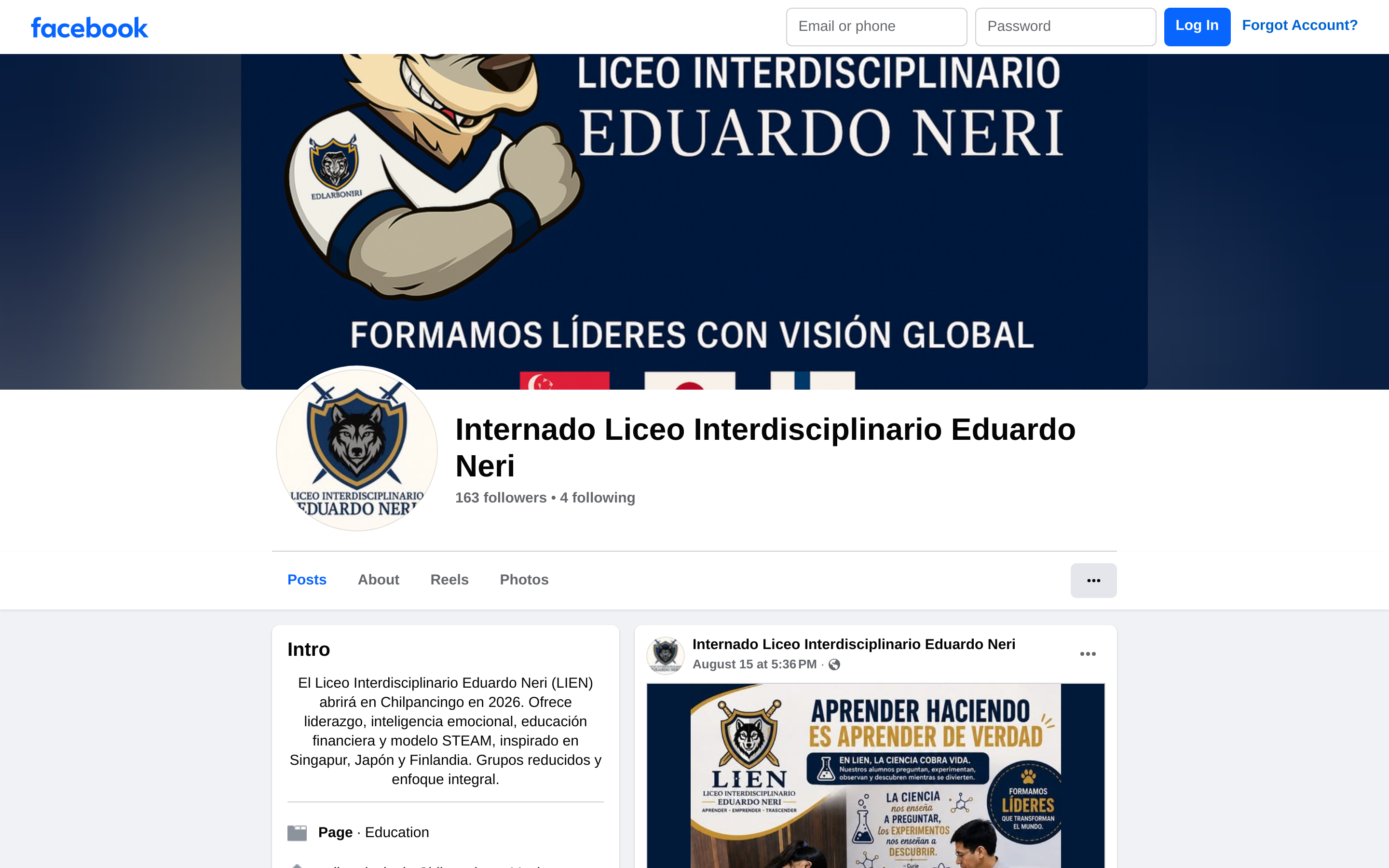Capturado automáticamente de https://www.facebook.com/LiceoEduarNeri — muro de acceso: así se ve el perfil desde fuera, sin sesión iniciada