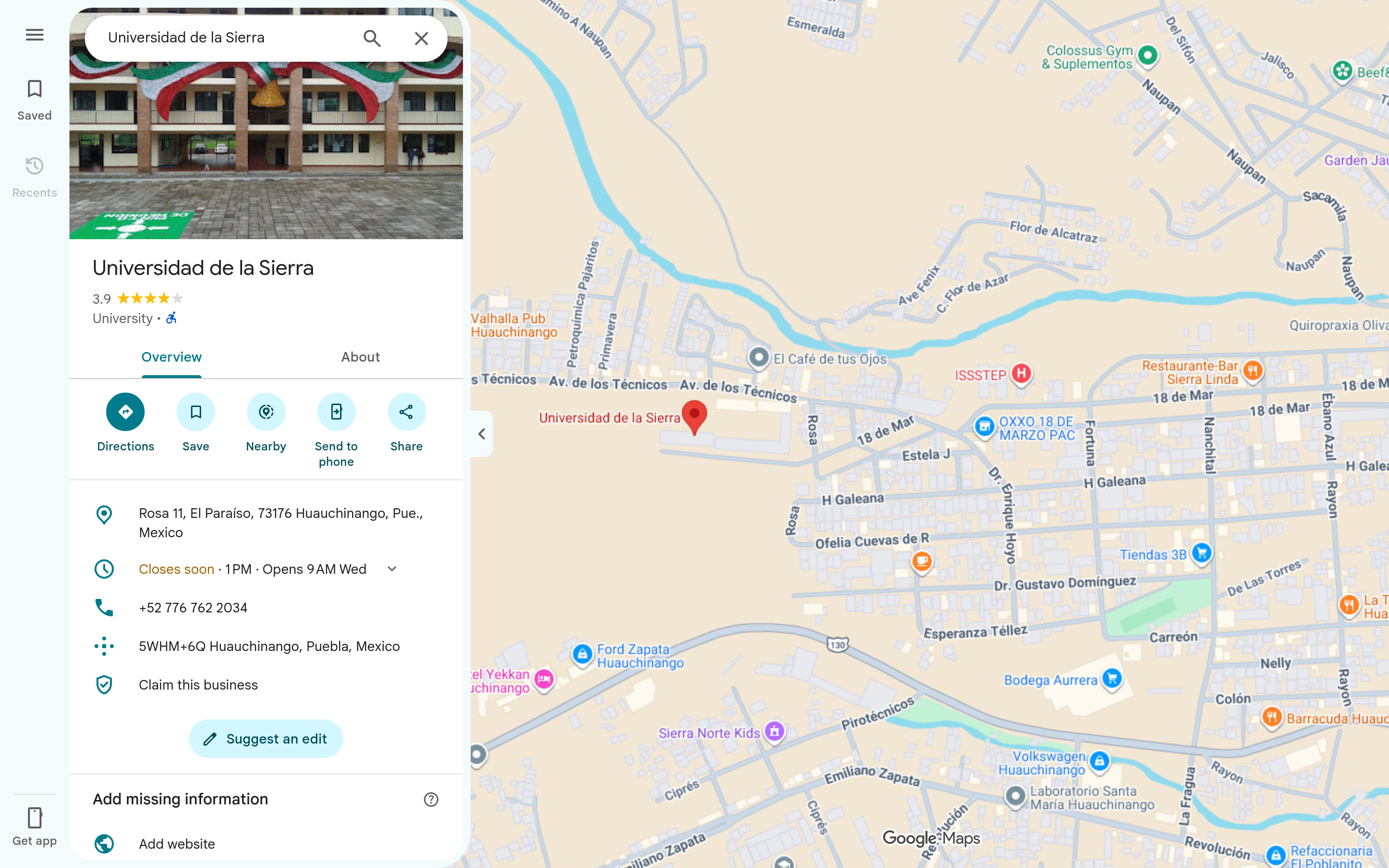 Capturado automáticamente de https://maps.google.com/?cid=11487789605863750935&g_mp=Cidnb29nbGUubWFwcy5wbGFjZXMudjEuUGxhY2VzLlNlYXJjaFRleHQQAhgEIAA