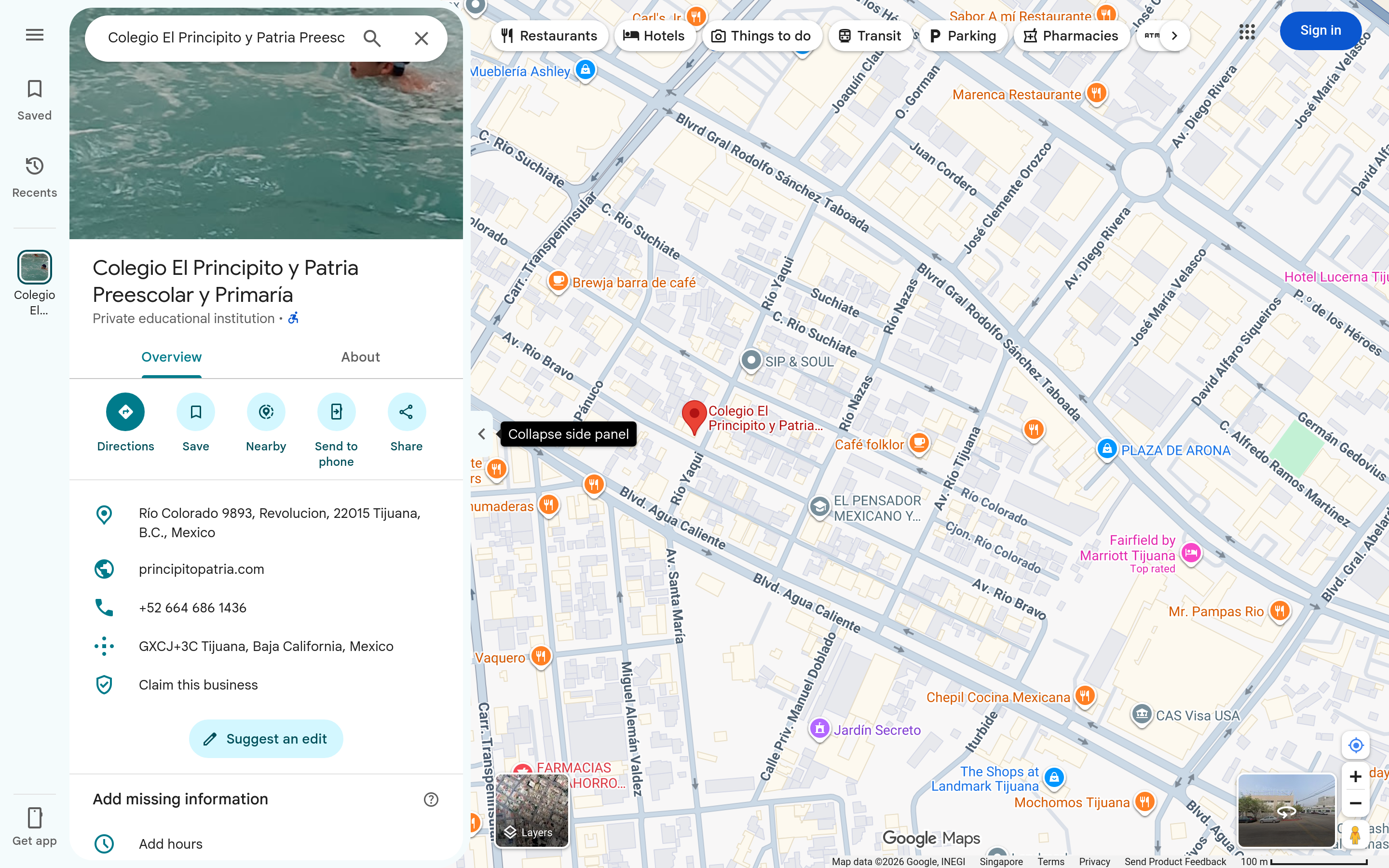 Capturado automáticamente de https://www.google.com/maps/search/?api=1&query=Colegio%20principito%20y%20patria%20Tijuana
