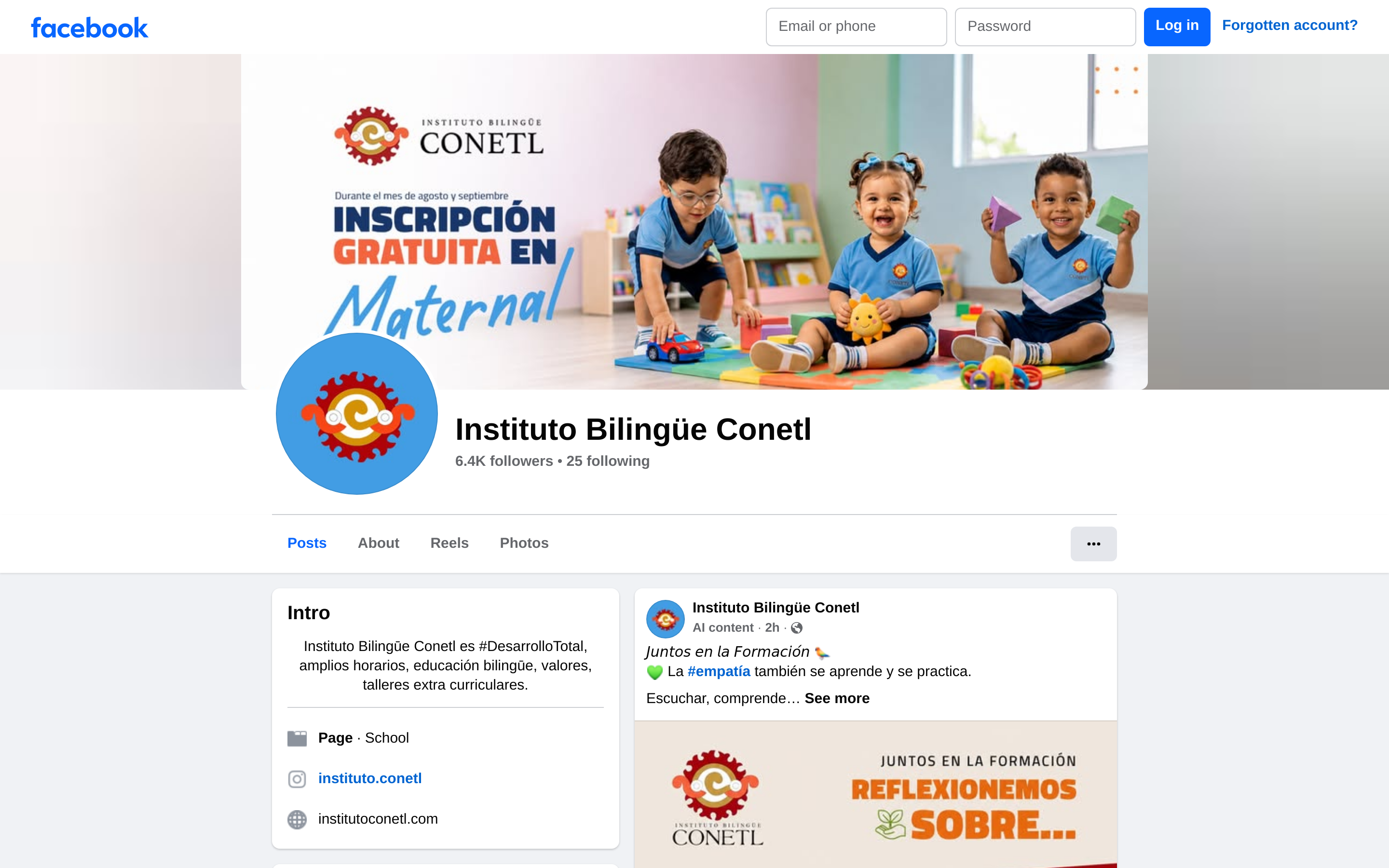 Capturado automáticamente de https://www.facebook.com/ConetlJuarez — muro de acceso: así se ve el perfil desde fuera, sin sesión iniciada